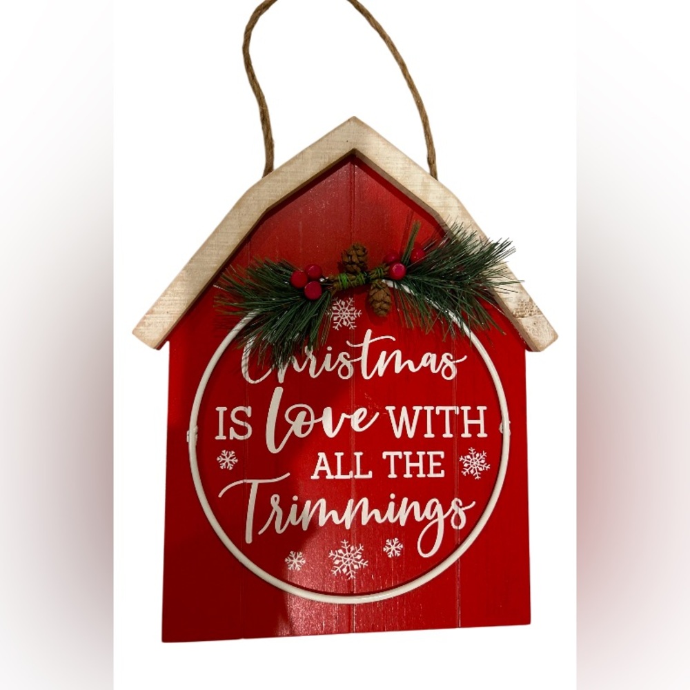 Holidays Wall Decor Barn wall hanging.